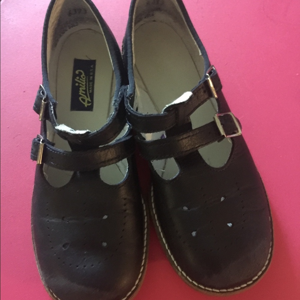 Navy blue school shoes